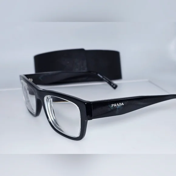 Prada Black Eyeglasses RX VPR 15Y 1AB 101 - Picture 11 of 11